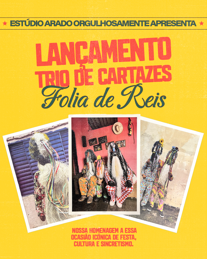 Trio Cartazes Folia de Reis